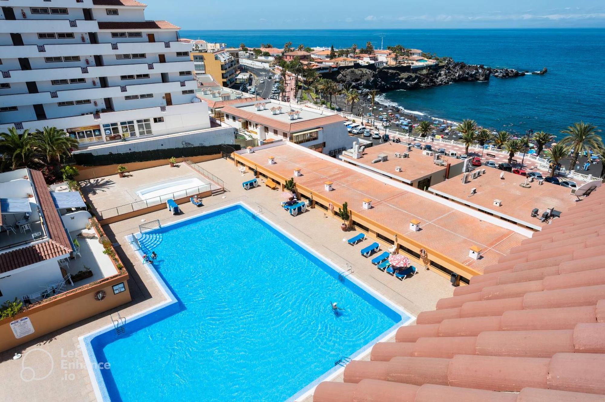 Seguro El Sol - 2 Bed Sunkissed Property With Pool And Tennis Court 圣地亚哥港 外观 照片